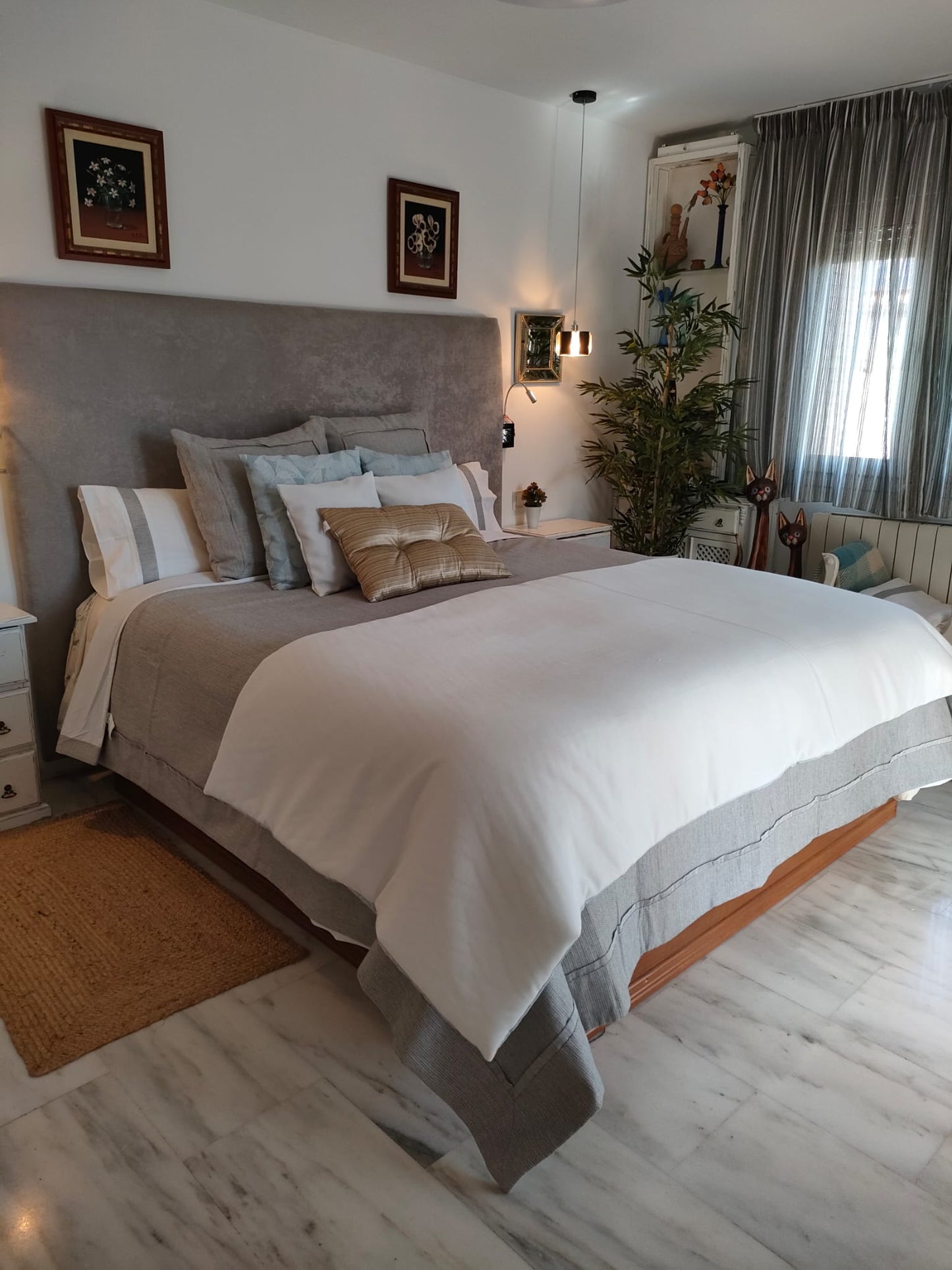 Conjunto de Cama Hecho a mano - Sutileza - Azul Cielo